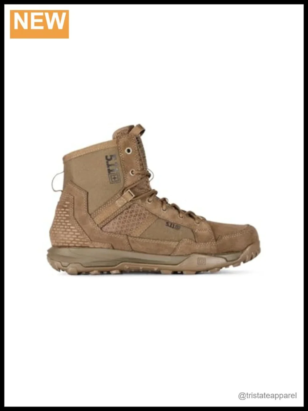 Men's 6-Inch Tactical Boots Suede Nylon Lace-Up Water Resistant Work Shoes